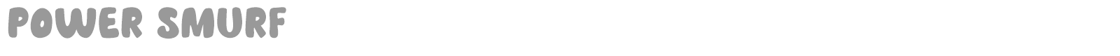 Power Smurf font preview